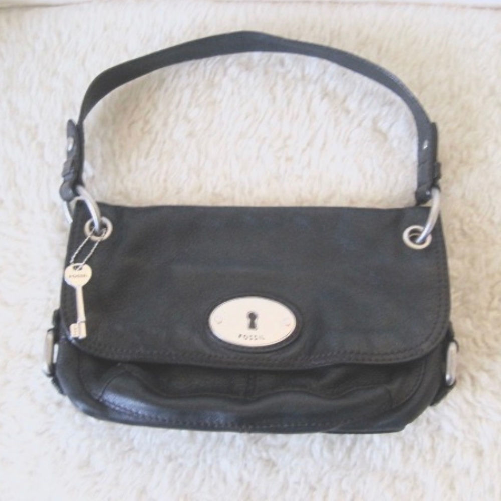 Fossil Pebble Leather Shoulder Bag